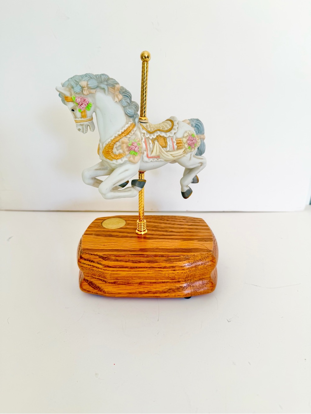 Lefton carousel horse music box